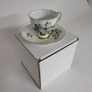 Spring Dogwood Blossoms Cup & Saucer Set Royal Windsor